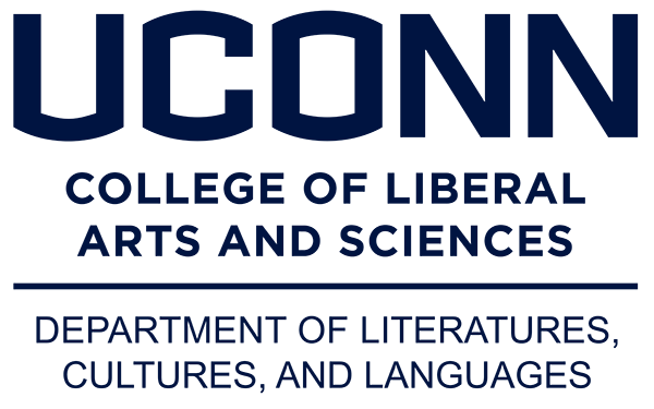 UConn Department of Literatures, Cultures, and Languages logo.